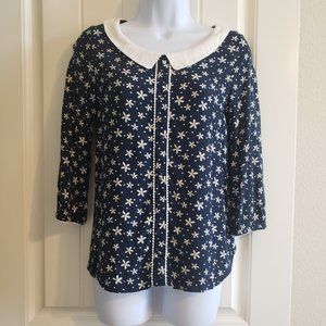Disney Floral Daisy Top With Collar